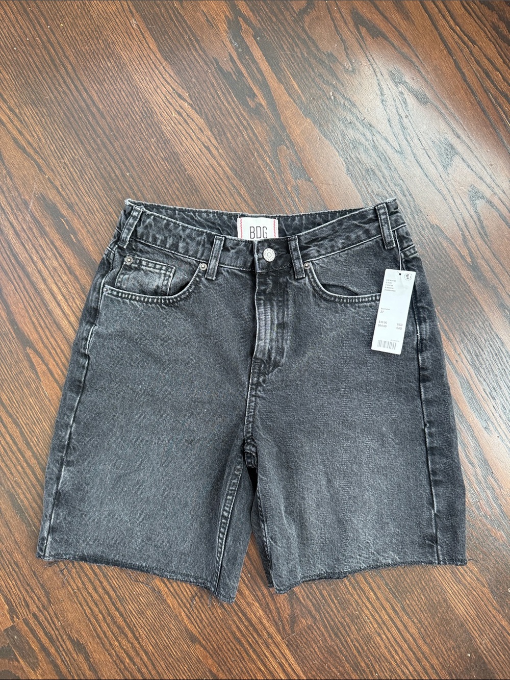 BDG Washed Black Denim Jorts